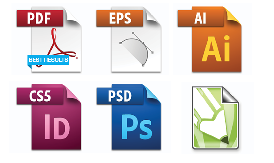 File Formats accepted for printing