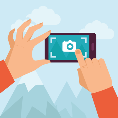 take a high resolution picture on your own camera or phone camera