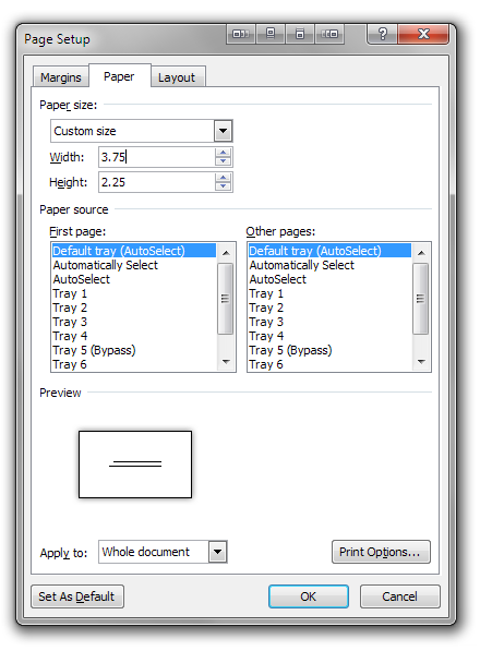 how to change word settings to inches