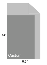 legal size paper cut to custom size