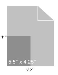 quarter size 5.5x4.25