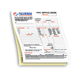 2 part NCR Carbonless form