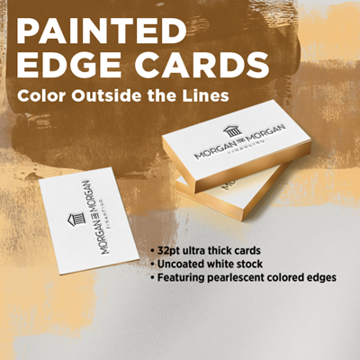 Ultra Thick Painted Edge Business Cards