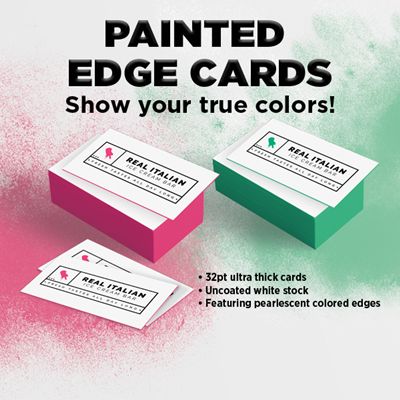 Ultra Thick Painted Edge Business Cards