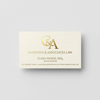 Foil Business Cards 