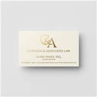 Foil Business Cards