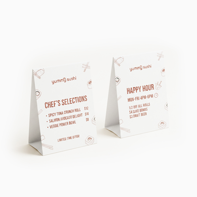 Table Tent Cards