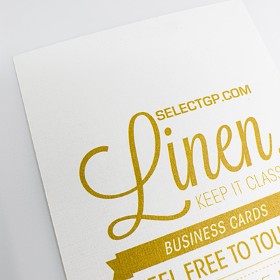 Linen Business Cards 