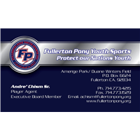 Fullerton Pony Baseball BC