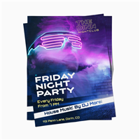 Club Card Flyers (High Quantity)