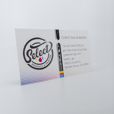 Raised Spot UV Business Cards
